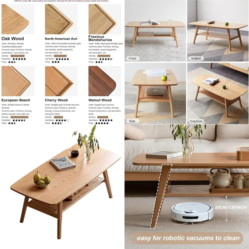 

Двухуровневый журнальный столик в деревенском стиле, 47, стиль фермерского дома, простая сборка для гостиной, квартиры, офиса