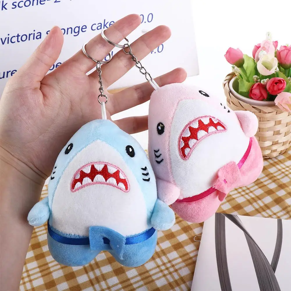 Gifts Simulation Shark Bag Pendant Shark Plush Keyring Shark Plush Toy Blue Shark Plush Keychains Blue Shark Plush Pendant