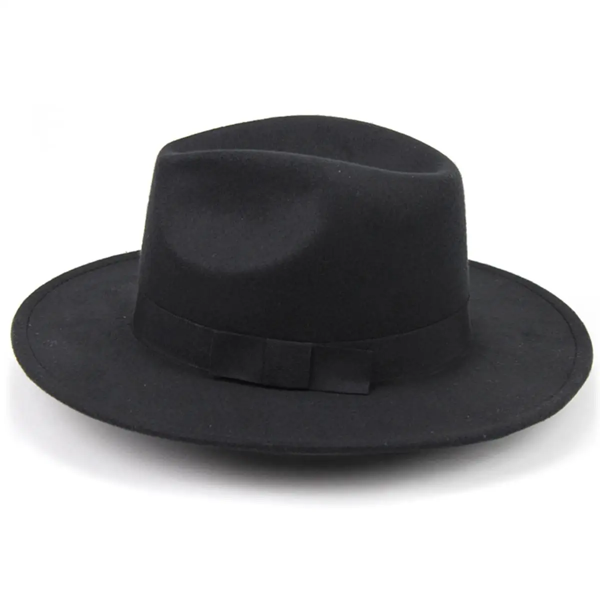 

Wide Brim Cap Fashion British Hat Gentleman Jazz Hat Felt Material Unisex Design Bridegroom Godfather Party Accessories