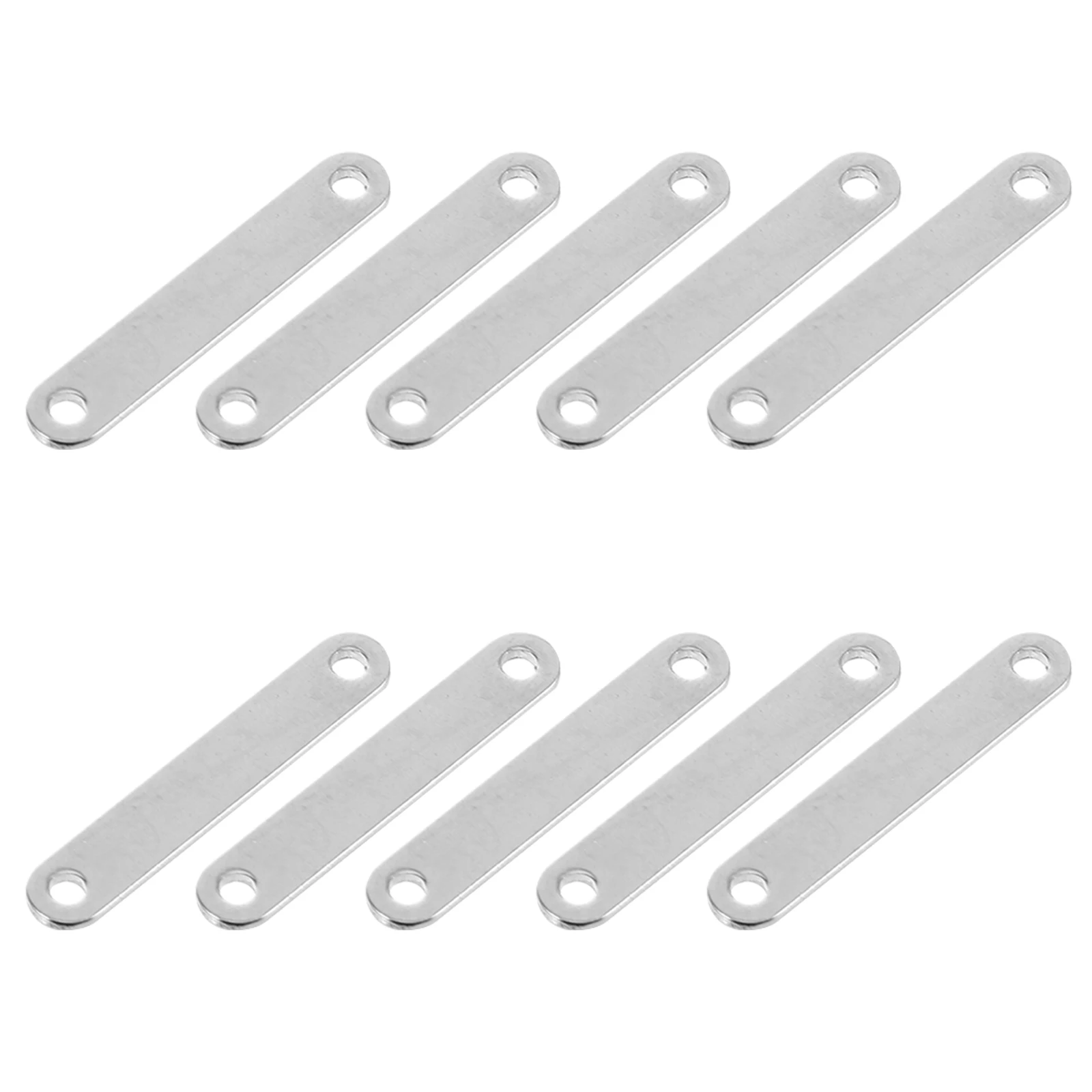 

10 Pcs Stainless Steel Connectors Blank Jewelry Making Supplies Bracelets Necklace Accessories DIY Crafts Fastenings Pendant