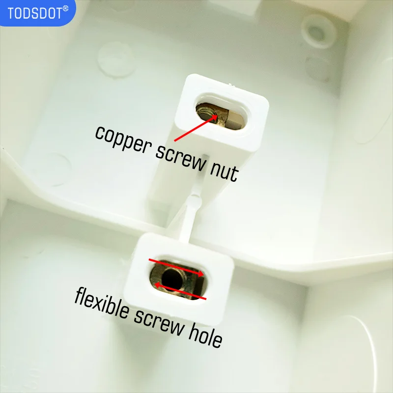 High Quality Wall Embedded Mount Box PVC Triple Frame 255 * 80 * 50 In Wall Junction Socket Box Flame Retardant UL 94 V - 0