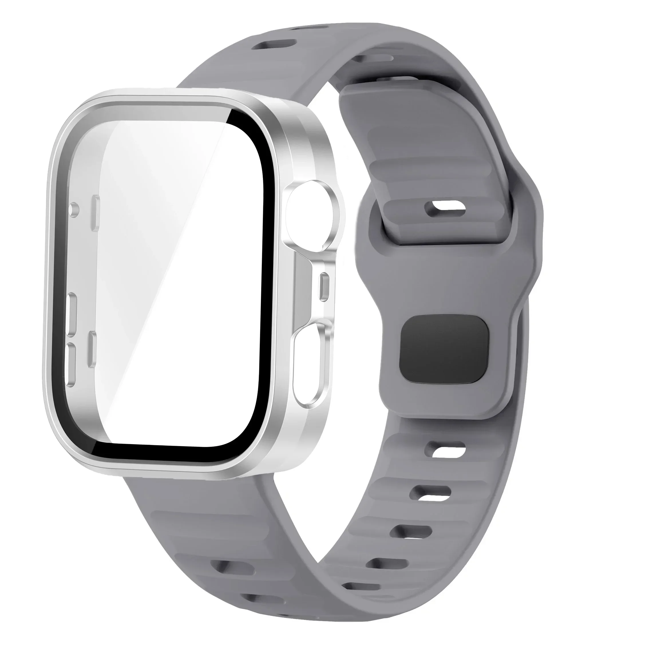 Pulseira de silicone macio + capa para pc, para huawei watch fit 4 fit 3, capa protetora antiarranhões, huawei watch fit 4pro, pulseira esportiva