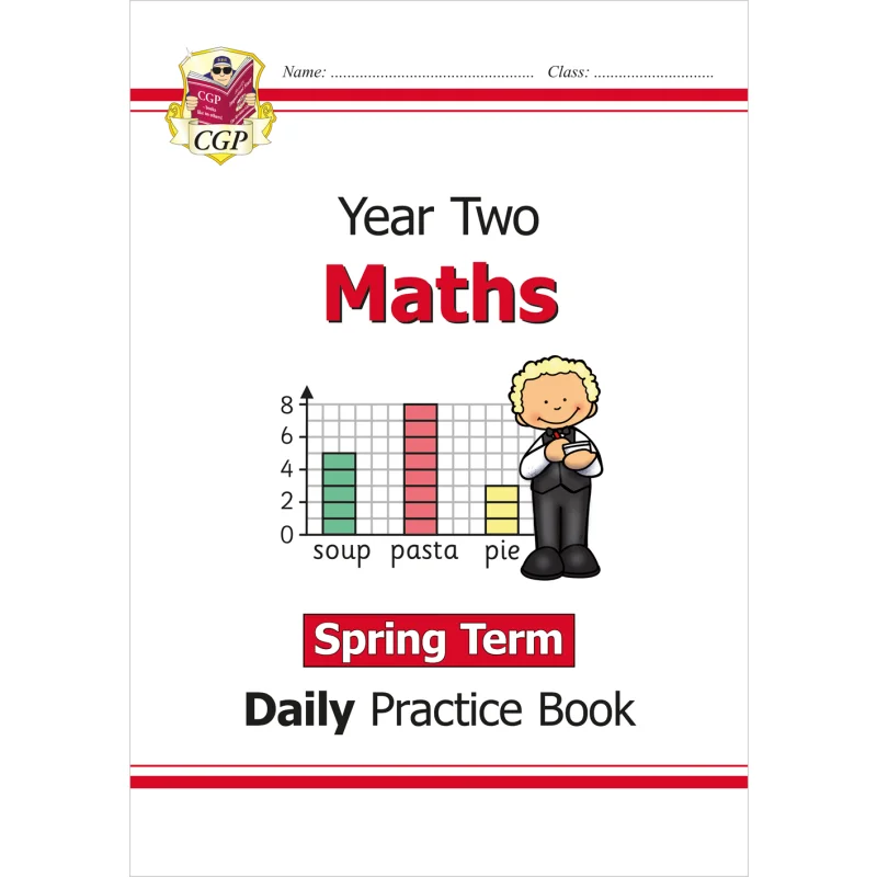 New KS1 Maths Daily Practice Book Year 2  Spring Term CGP Books Coordination Group Publications 9781789085082 Book
