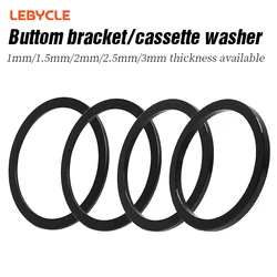 LEBYCLE Bike Bottom Bracket Washer Aluminum Alloy Bike Crankset Washer Bike Crank Cover Chain Wheel Spacers Adjuster Accessory