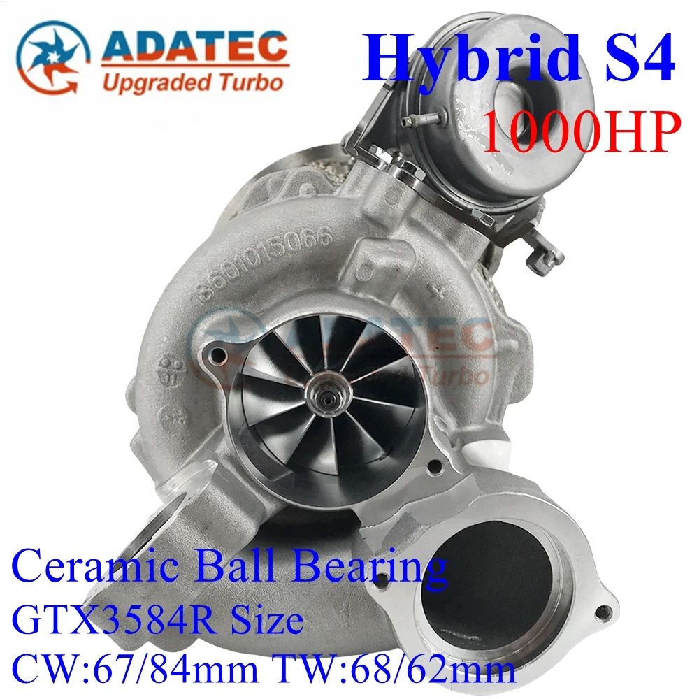 

06M145689J Hybrid Turbo GTX3584R 1000HP 18539700025 Turbine With Ball Bearing 06M145A01 Upgrade For Audi A8 S4 S5 A6 A7 Q5 3.0