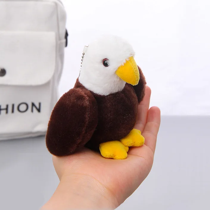 new Cute  Simulated Pelican Owl Swan Bird Doll Plush Toy Keychain Backpack Small Pendant lifelike Doll