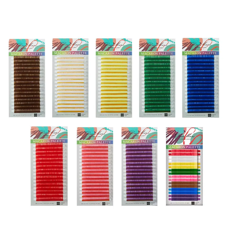 Color Single Grafted Eyelashes, Large Capacity Natural Extension Flowering Eyelash Shop Special False Eyelashes