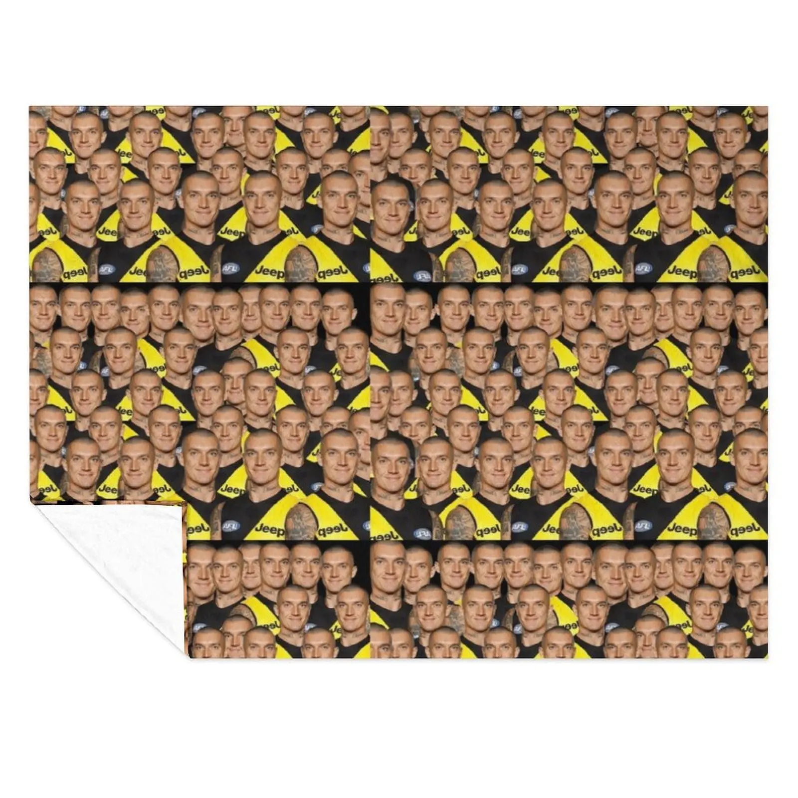 

Dustin Martin collage mashup Throw Blanket Moving Plaid Luxury Thicken Blankets