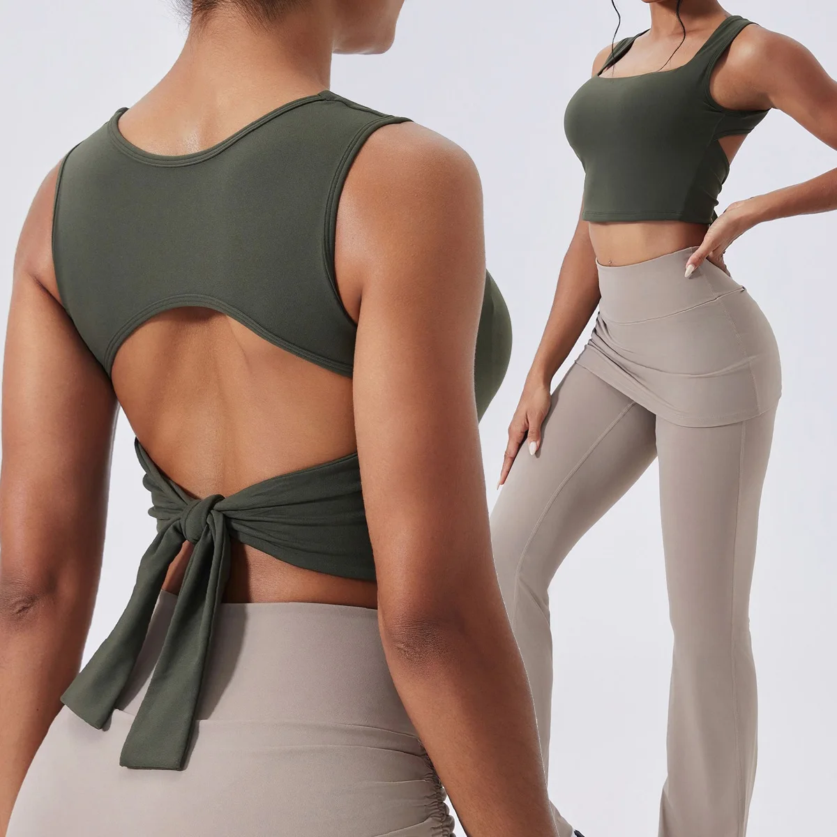 

Женский спортивный бюстгальтер с квадратным вырезом, плотная майка для йоги, дышащий повседневный жилет для бега в тренажерном зале, женский комфортный топ для тренировок