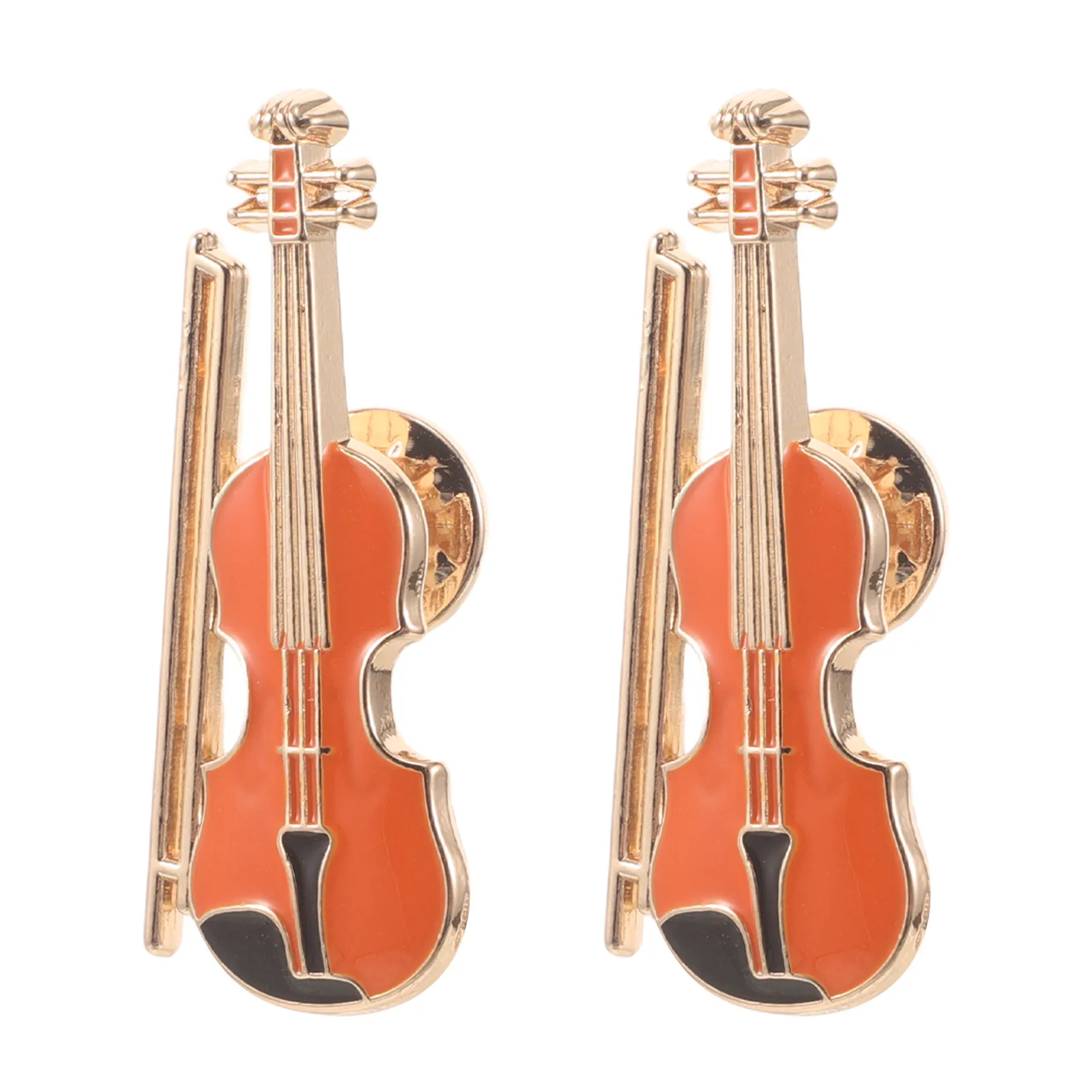 Mini Violin Guitar Music Note Enamel Pin Set Unisex Metal Alloy Pin Brooch for Backpack Jacket Music Lover Gift