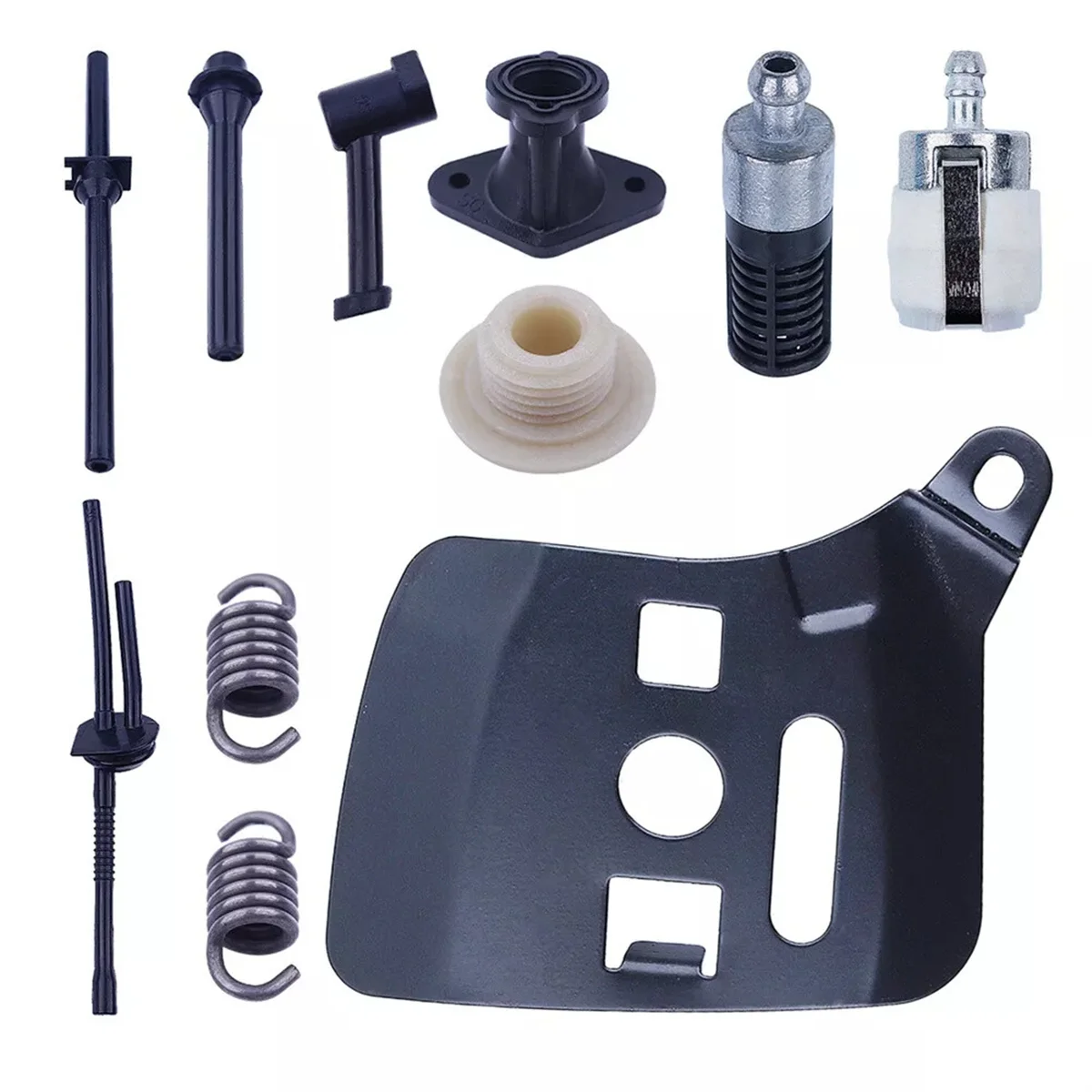 

Запчасти для бензопилы ABNJ, комплект бензопилы, запасные части, червячная передача, 2-тактная пластина для топливного масляного шланга 2500 25 куб.см