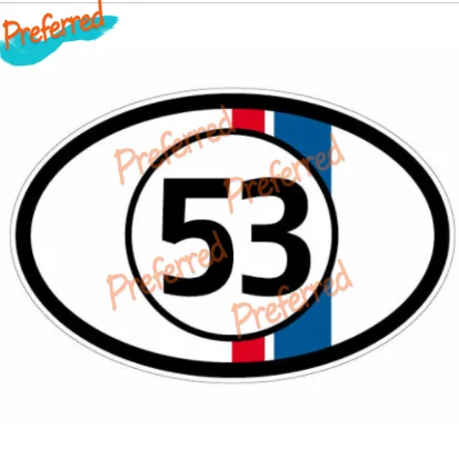 Herbie Love Bug Beetle 53 Fits Car Sticker Decal for Your All Cars Racing Laptop Motorcycle Helmet Trunk Surf Camper Bumper