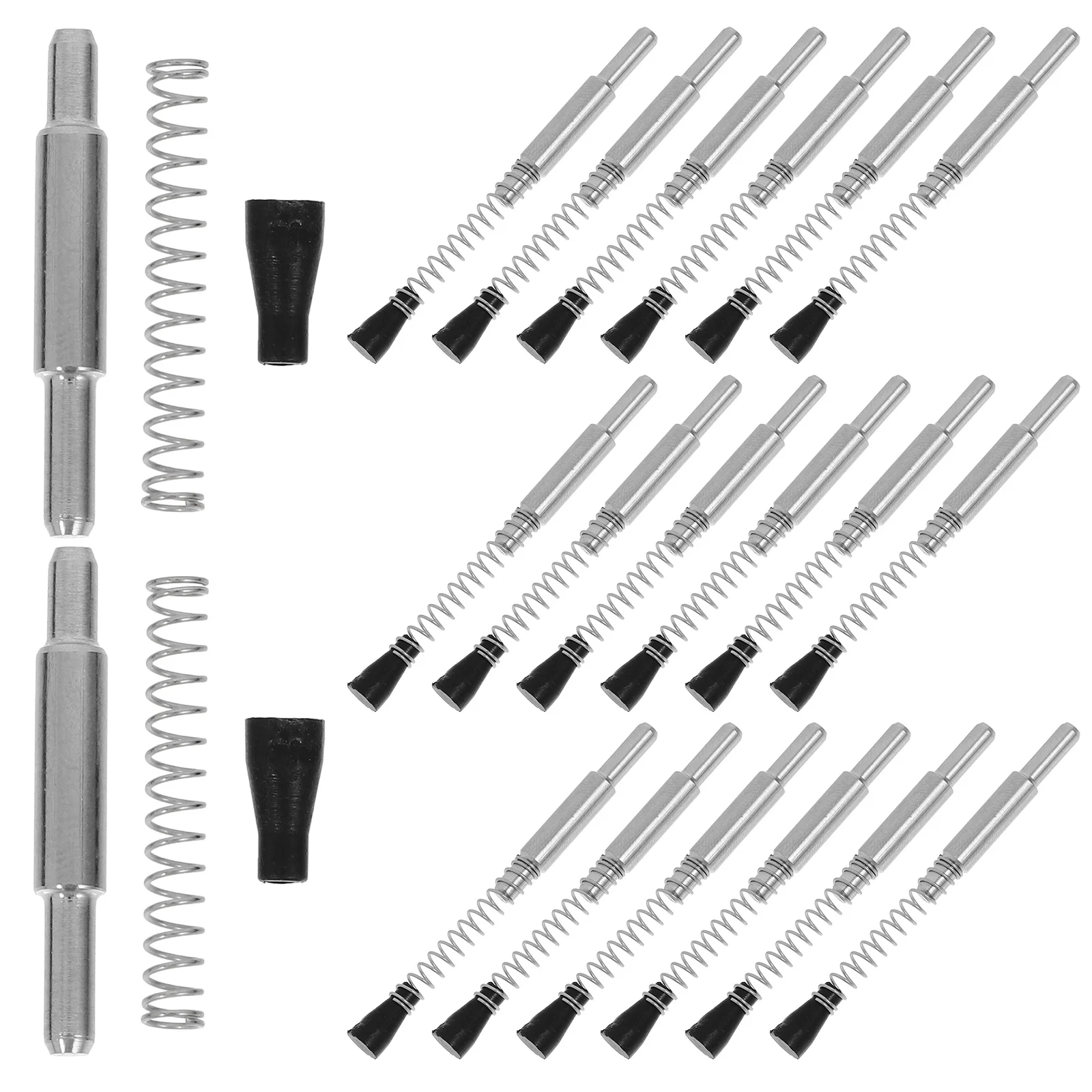 

25pcs Stainless Steel Window Screen Plunger Latch Caps Debris Protection Secure Fit Universal Replacement Fastening Fittings