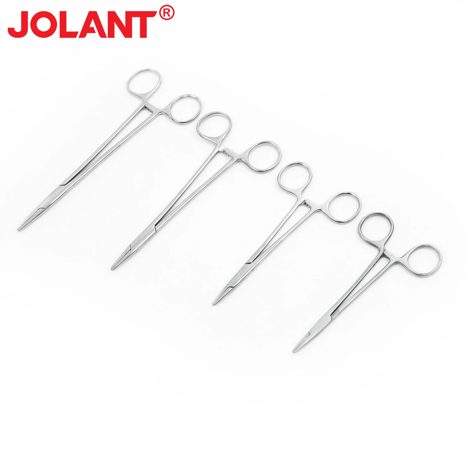 JOLANT Stainless Steel 12.5/14/16/18cm Medical Dental Surgical Needle Holder Hemostatic Forceps Clamp Straight Surgical Tool