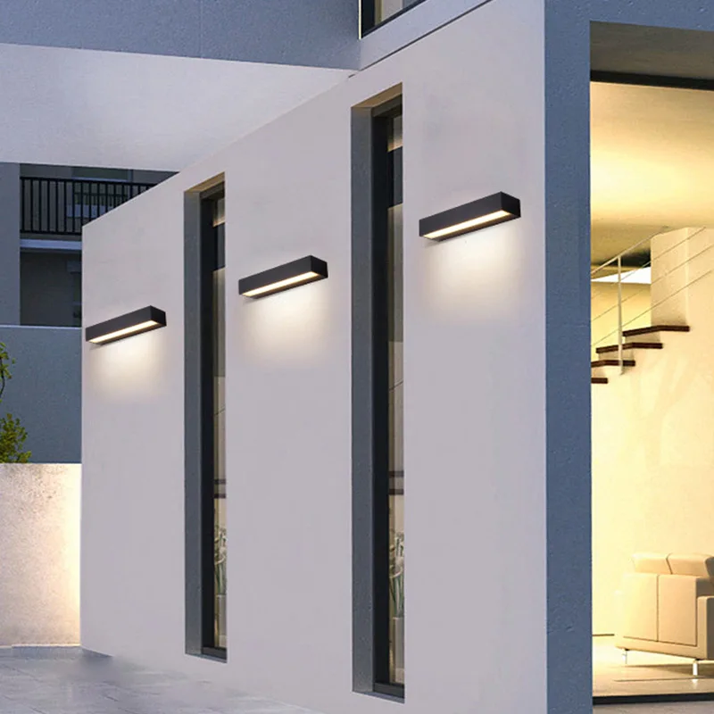 Waterproof courtyard decorative light strip terrace outdoor clothing store entrance sign light one line outdoor wall light