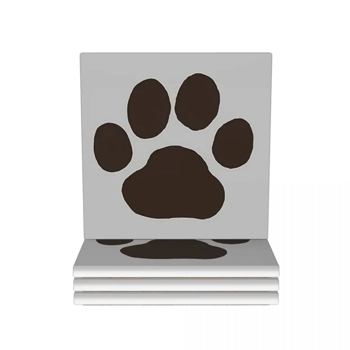 Dog Or Cat Paw Print Coasters Ceramics Baking Mat Decoration And Accessories Table Mat For Kitchen Dining Table Mat Coffee Mat