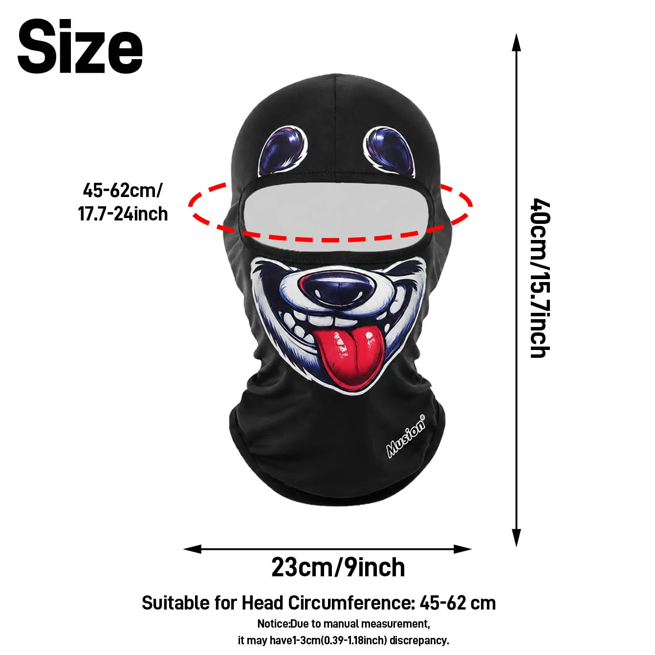 Balaclava Face Mask Funny Gift Animal Print Sweat absorbing Sunscreen Hat Cycling Hiking