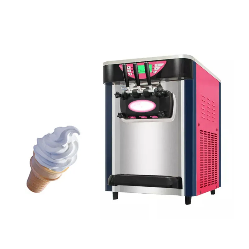 Business and Home Use Soft Ice Cream Machine Maker New and Used for Restaurants Serving Fruit Water Flavors Based on Milk