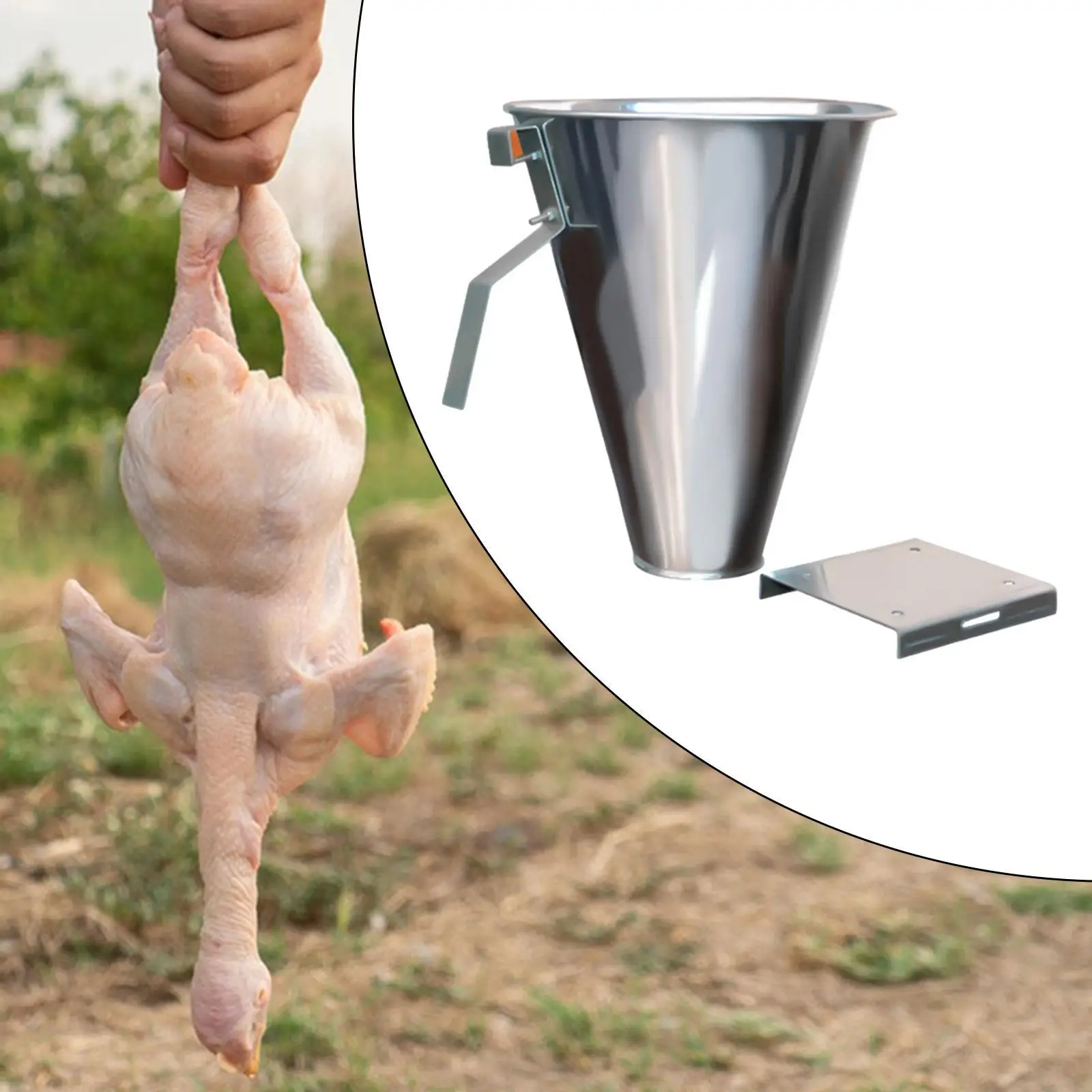 

Конус для фиксации птицы, оборудование для обработки уток и кур, конус для обработки птицы для жарки, для кухонного убоя бройлеров