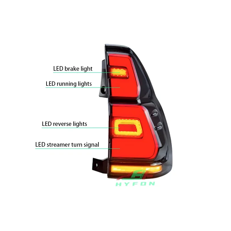 For Prado LC120 FJ120 2003-2009 Upgrade Full LED Rear Tail Light  prado 120 tail light plug and play