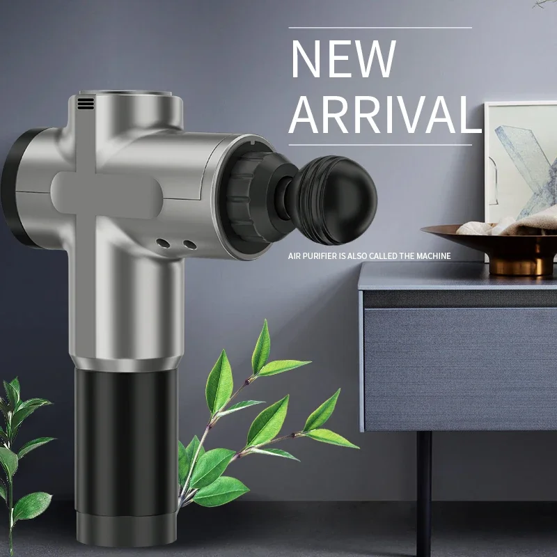 -2023 Wholesale Custom LOGO Home Massage Gun LED LCD Touch Screen Deep Muscle Vibration Massage Gun