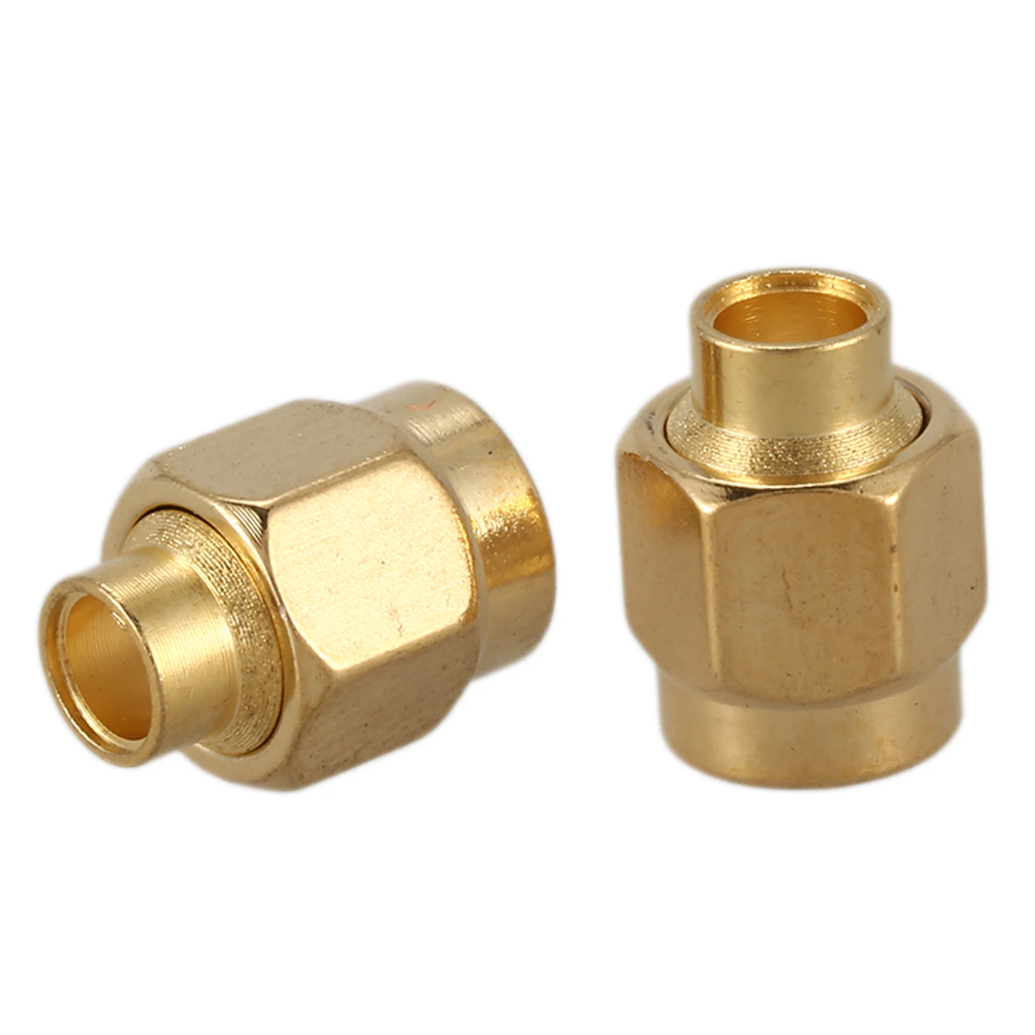 AB53 10x SMA macho plug solda conector coaxial RF para cabo semi-rígido RG402 0,141 polegadas Ouro