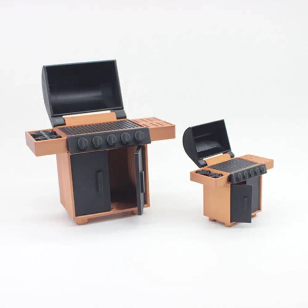 Miniature 1:12 1:20 Dollhouse BBQ Grill Model Simulation Lifelike Dollhouse Kitchen Toy Artificial DIY Kitchen Toys
