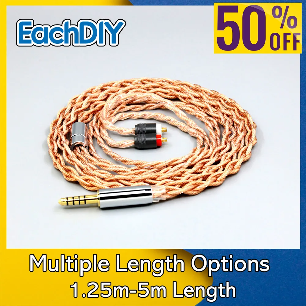 

4 core 1.8mm Graphene 7N OCC Shielding Coaxial Mixed Earphone Cable For Sony IER-Z1R IER-M7 IER-M9 Headset 7765