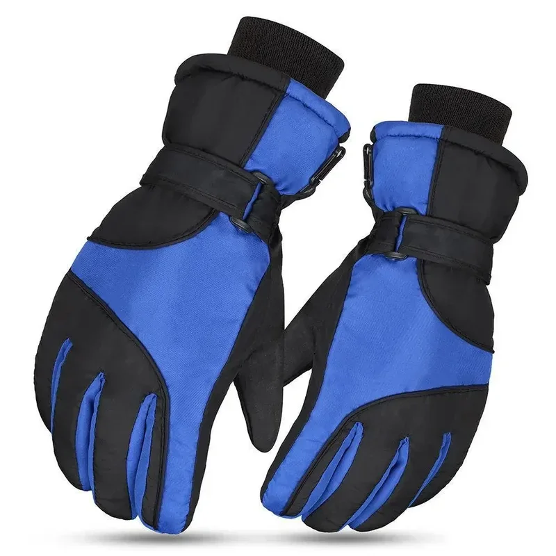 Guantes de invierno de terciopelo grueso para mujer, manoplas antideslizantes, cálidas e impermeables, con pantalla táctil eléctrica, para ciclismo y motocicleta