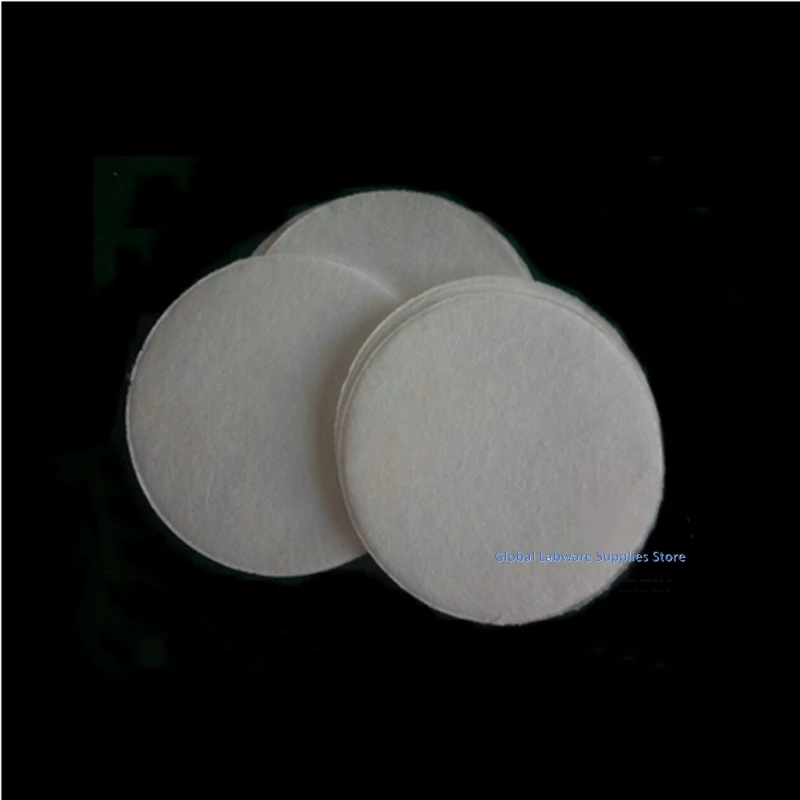 100pcs Lab Measuring dust filter paper 25mm/30mm/37mm/40mm polypropylene fiber filter membrane