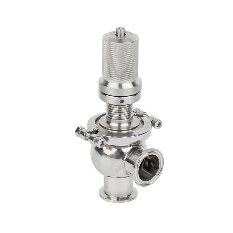 

stainless steel ss304 ss316 316 adjustable sanitary food grade triclamp tri clamp tri-clamp safety valve