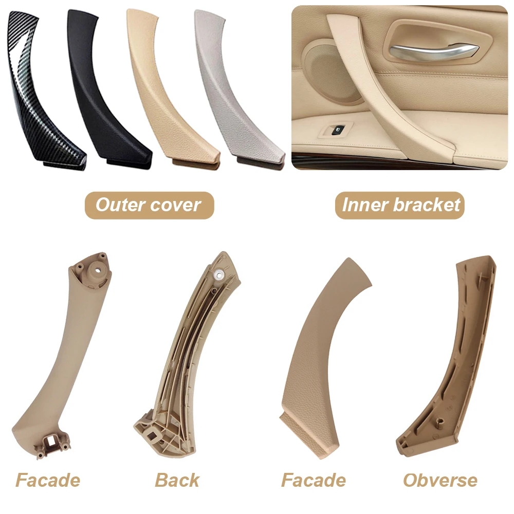 Upgraded Interior Door Pull Handle Or Cover Trim Replacement For BMW 3 series E90 E91 E92 316 318 320 325 328i 2004-2012