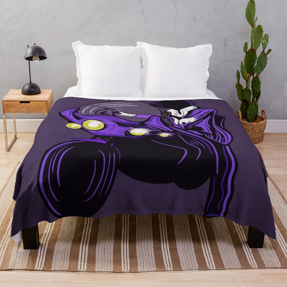 

Prince Music Motorbike Album Cover Purple Throw Blanket Stylish Warm Blanket for Living Room Bedroom