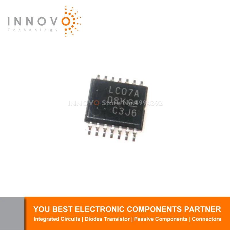 

INNOVO 10pcs/lot 100pcs/lot Free shipping 74LVC07APW 74LVC07AP LVC07A TSSOP-14 New original