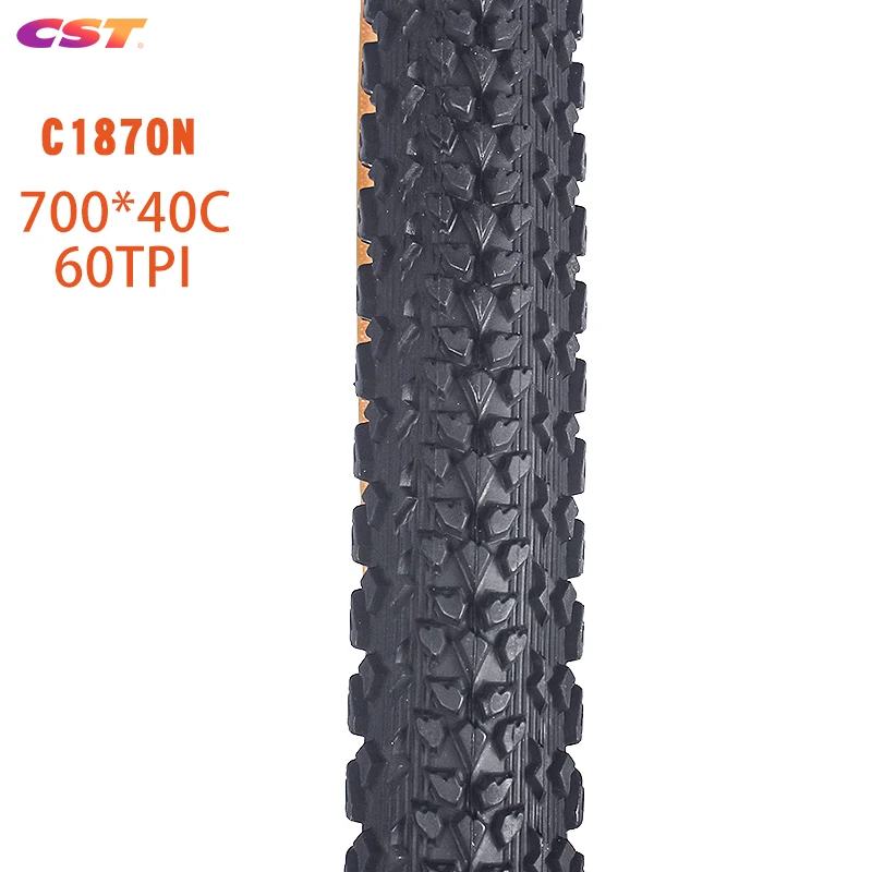 CST Road Bike Tire 700C 700*40C 40-622 60TPI Wear-Resistant Pneu Bicicleta Vacuum folding Bicycle Tyres C1870N CRD-01