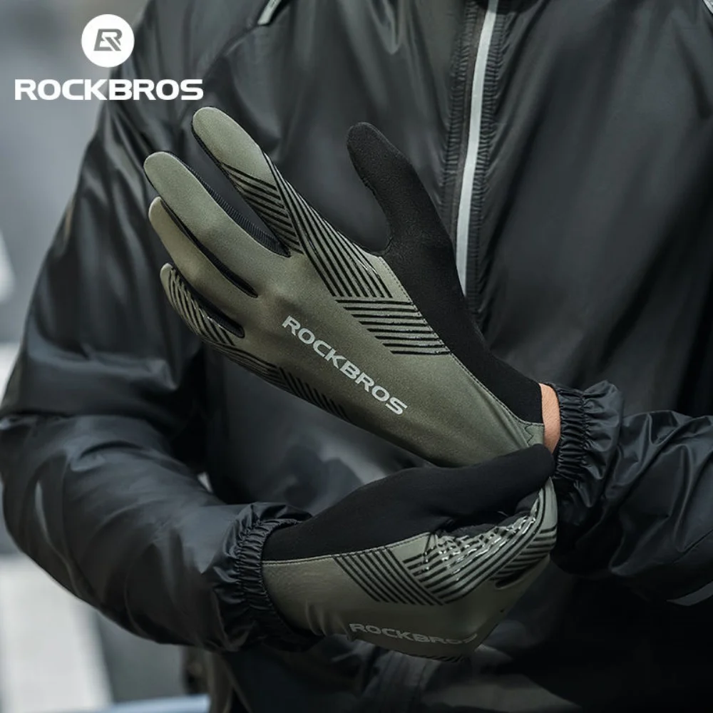 ROCKBROS Cycling Gloves Spring Summer Fall Full Finger Bicycle Glove Comfortable Multiple Breathable Slip Resistance Bike Gloves