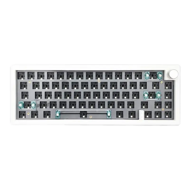 

GMK67 Mechanical Keyboard Gasket Kit RGB Backlit Hot Swappable BT5.0 2.4G Wireless 3 Mode No Switch Customized Keyboard