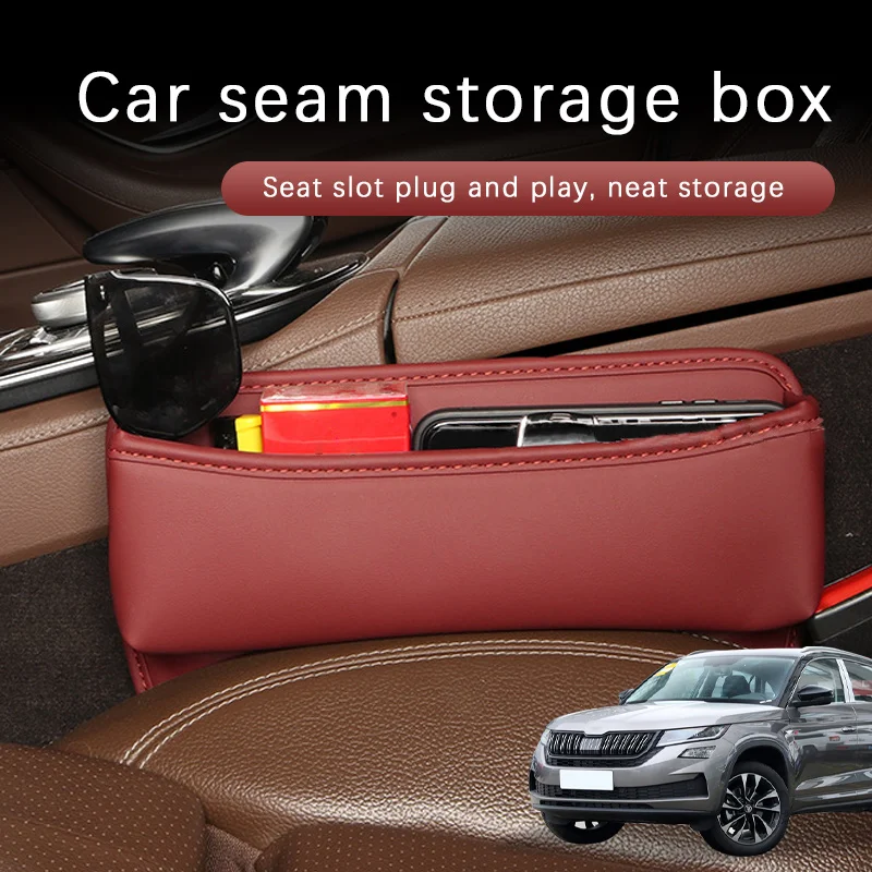 

Car Seat Gap Side Organizer Multifunctional Console Gap Filler Side Storage Bin Car Interior Storage Bag For Skoda Kddiaq