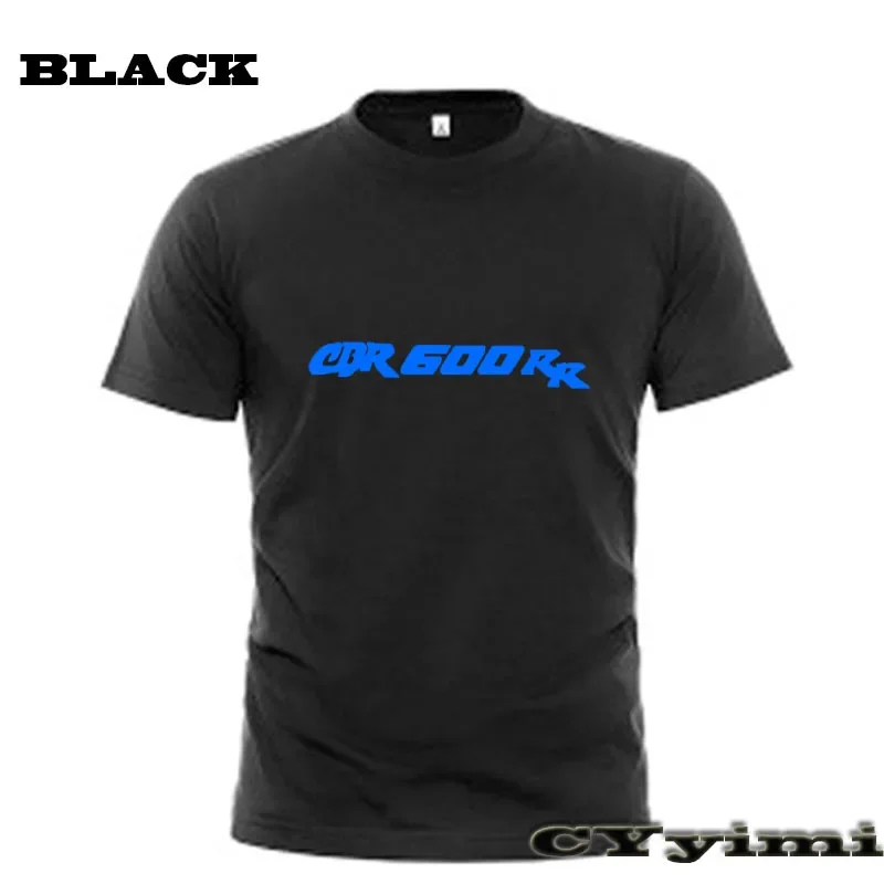 For   CBR600RR  T Shirt Men New LOGO T-shirt 100% Cotton Summer Short Sleeve Round Neck Tees Male