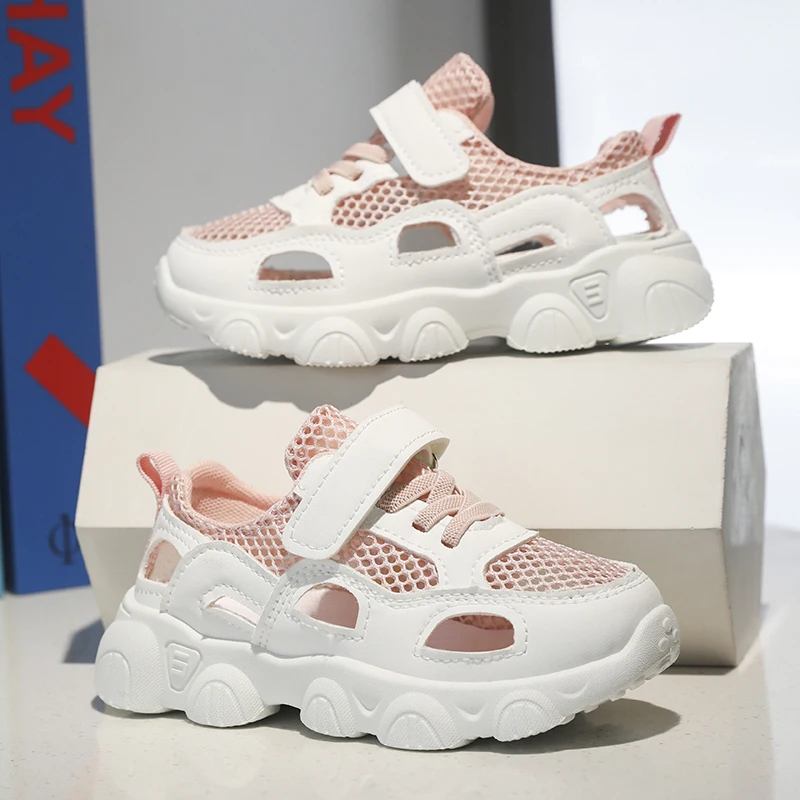 

New Practical Summer Childrens Sports Shoes Simple and Convenient Training Running Shoes Shock-absorbing Outdoor Casual Shoes