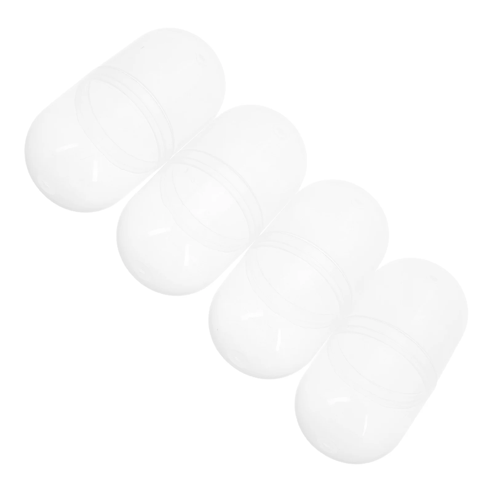 4 قطعة فارغة شفافة لآلة البيع ملء Gumball قابلة لإعادة الاستخدام كرات بلاستيكية مخلب آلة جوائز السائبة لصالح الحفلات #3