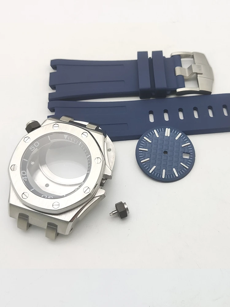 Modified Mechanical Watch Case 42MM Case Kit Sapphire for NH35 Movement