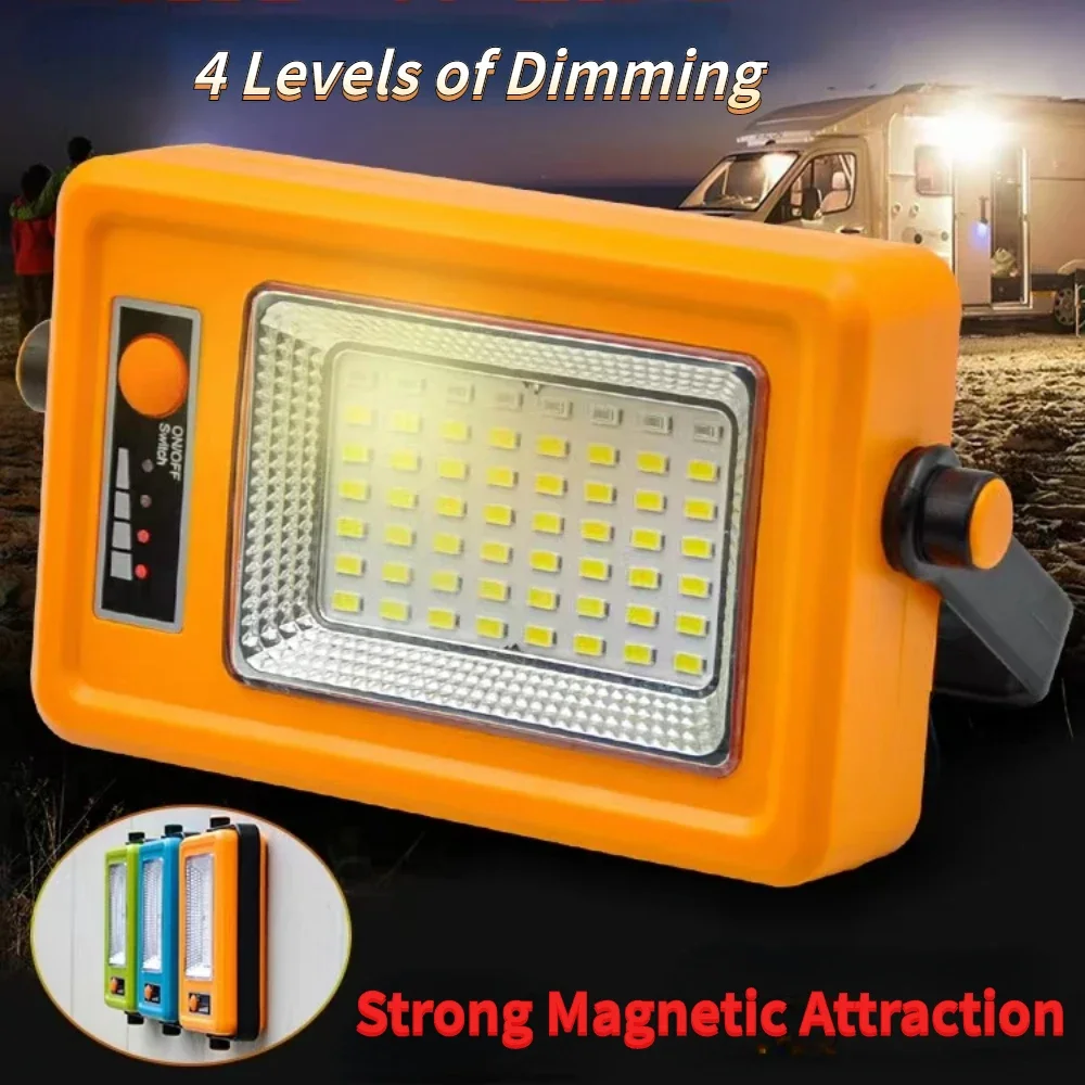 Retro Portable Camping Lamp 50W Rechargeable Led Camp Lantern Vintage Handlamp Lighting Modes Tent Light for Hiking