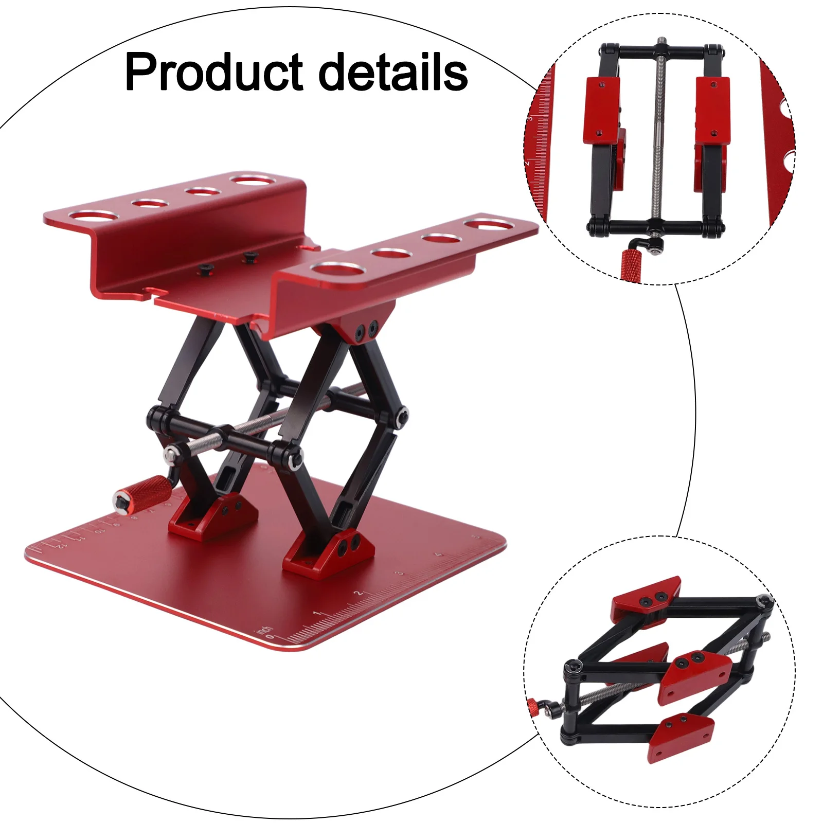

Non-Slip Lift Stand Aluminum Workstation RC Car Repairs Robust Aluminum Alloy Adjustable Height Feature For RC Crawler Cars