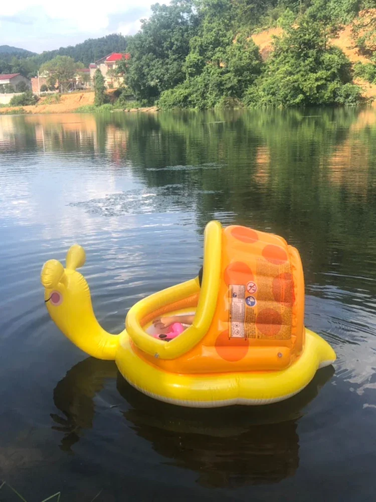 Pool boat baby water floating bed children's swimming ring pet boat floating exhaust pad inflatable pool