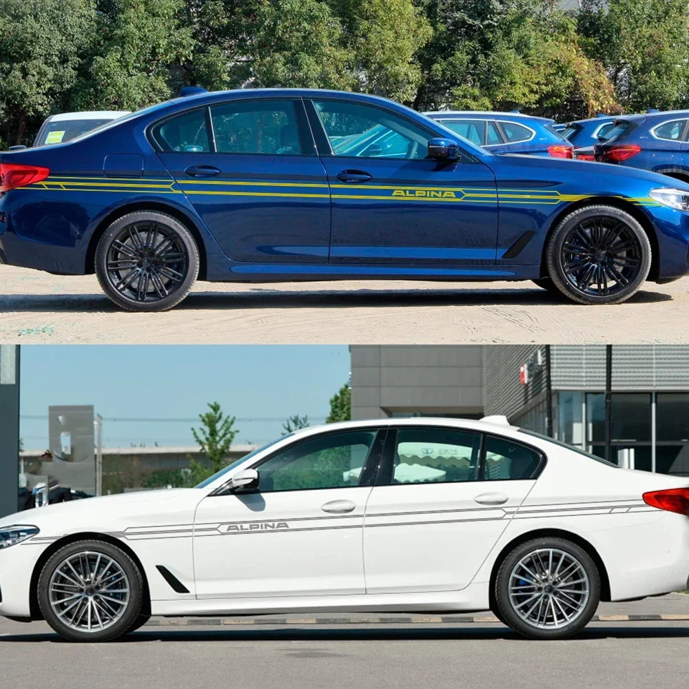 

2PCS Car Stickers Pulling Body Sticker Car Modification Decorative Sticker Vinyl Film Decals for BMW All Series
