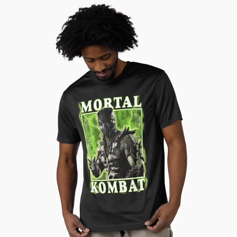 

Vintage 90's Mortal Kombat Gift tee for gamer 100% cotton printed Men's Short Sleeve Graphic T-Shirt All size tops
