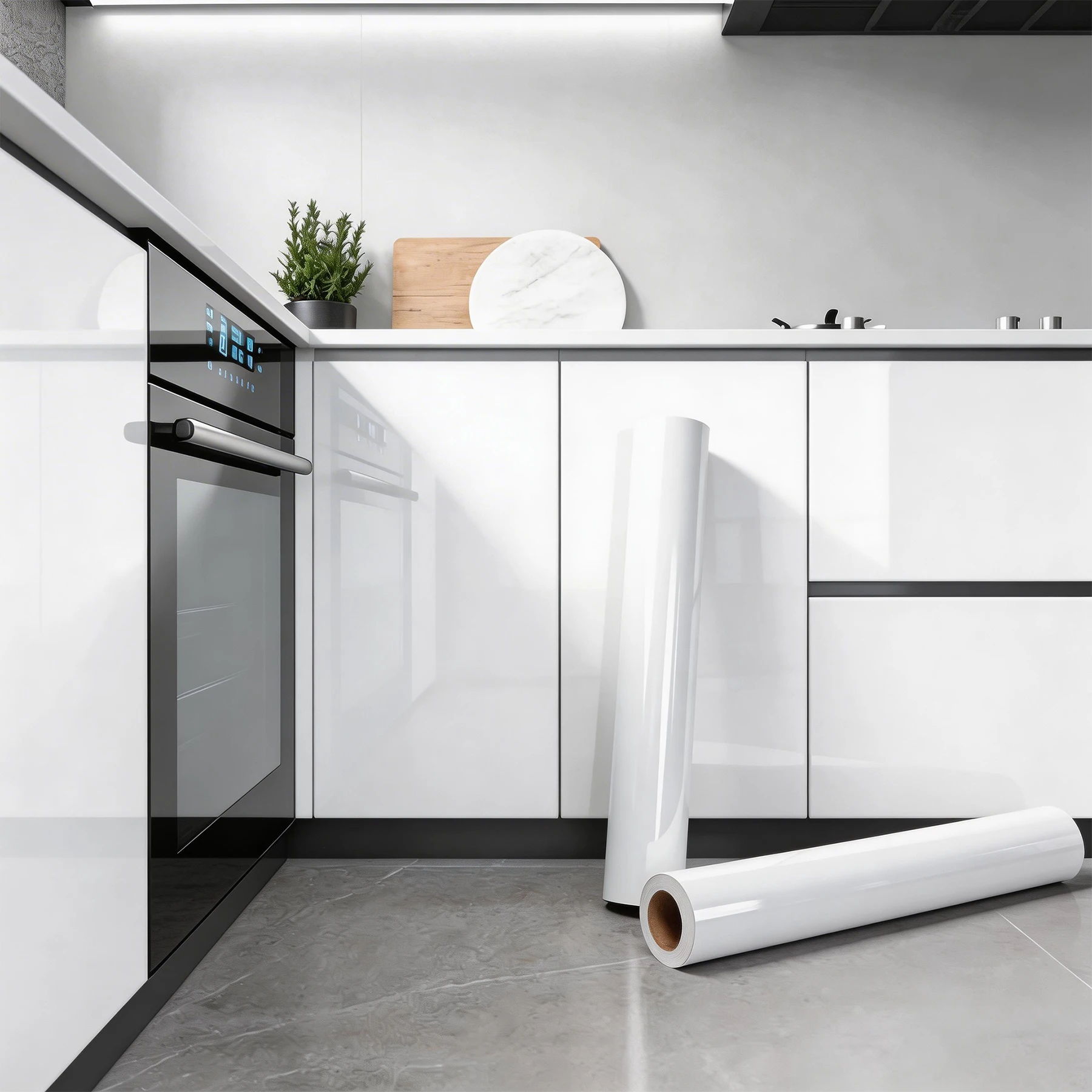 

Kitchen countertop marble wallpaper PVC self-adhesive renovation wall stickers kitchen cabinet wall peel and stick stickers