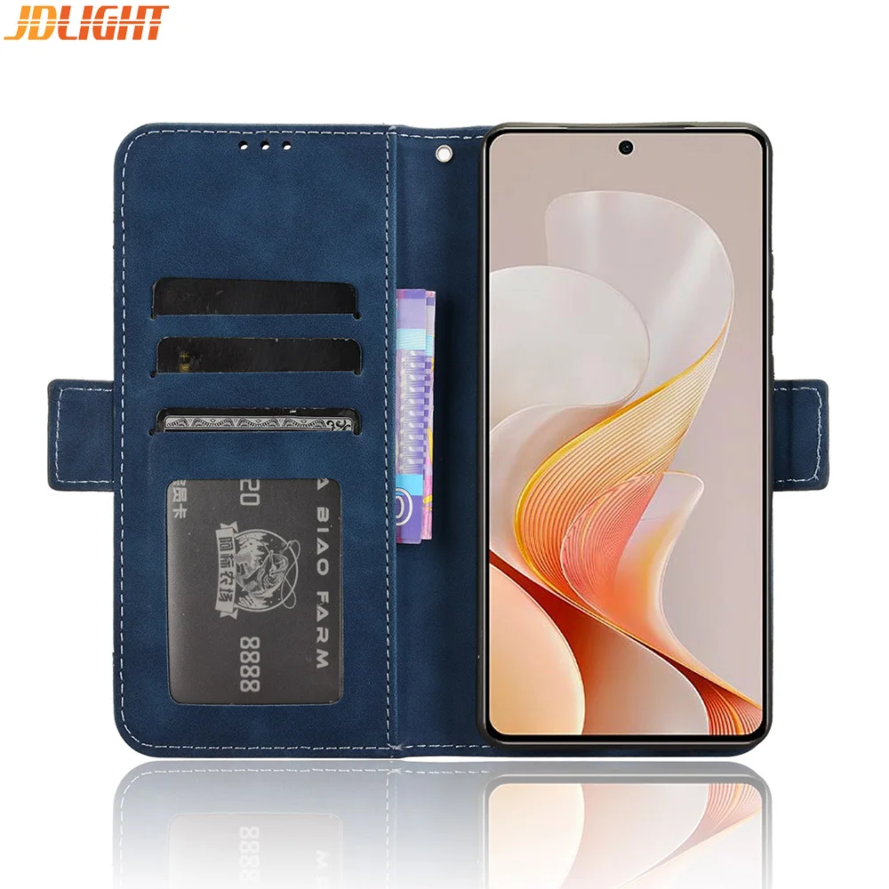For VIVO S19 / S19 Pro 5G Wallet Case Magnetic Book Flip Cover Card Photo Holder Luxury Leather Mobile Phone Cases