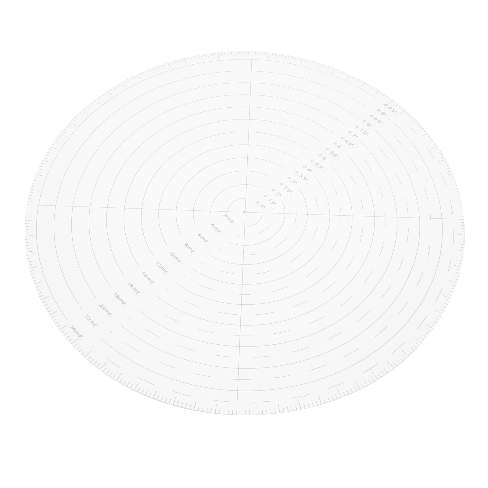

Plastic Ruler Template 10 Inch Clear Acrylic Circle Templates Drafting Patchwork Quilting Sewing Tools Circular Center